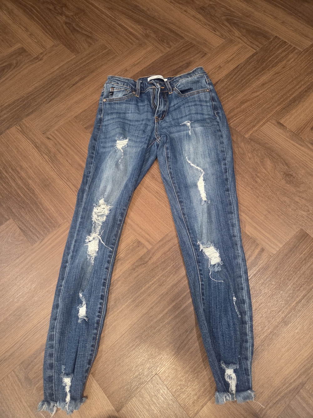 Kancan Distressed Blue Women's Skinny Jeans